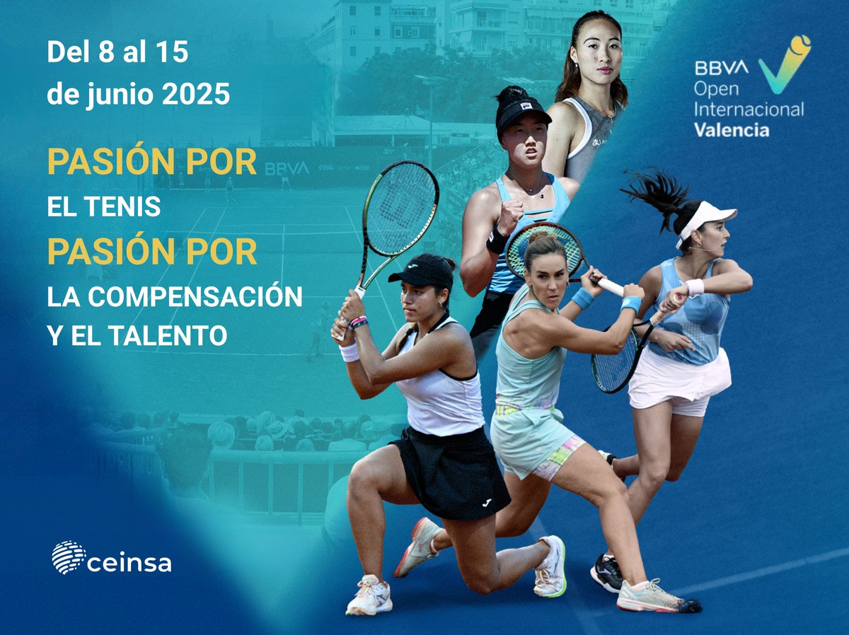 🎾En el tenis, cada punto es una decisión.
Una mezcla de intuición, estrategia y precisión.

Del 8 al 15 de junio estaremos en el BBVA Open Internacional de Tenis de Valencia, disfrutando de un deporte que nos recuerda, cada día, lo que significa dar lo mejor.