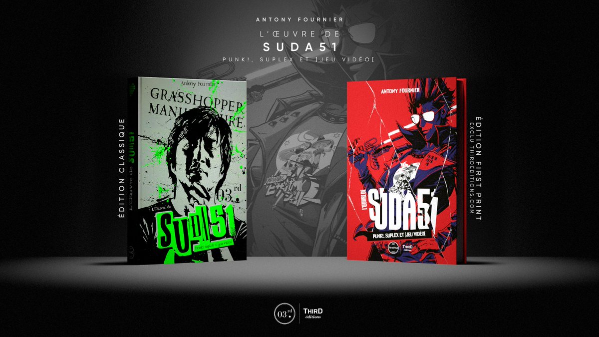 Third Éditions (@thirdeditions) on Twitter photo Toujours aussi extravagant, Suda51 a dévoilé hier son tout nouveau jeu : Romeo is a Dead Man ! Si vous souhaitez en savoir plus sur ce créateur si singulier, nous venons justement de sortir un livre sur sa carrière dans lequel Suda51 se confie lui-même.
thirdeditions.com/products/loeuv… Toujours aussi extravagant, Suda51 a dévoilé hier son tout nouveau jeu : Romeo is a Dead Man ! Si vous souhaitez en savoir plus sur ce créateur si singulier, nous venons justement de sortir un livre sur sa carrière dans lequel Suda51 se confie lui-même.
thirdeditions.com/products/loeuv…