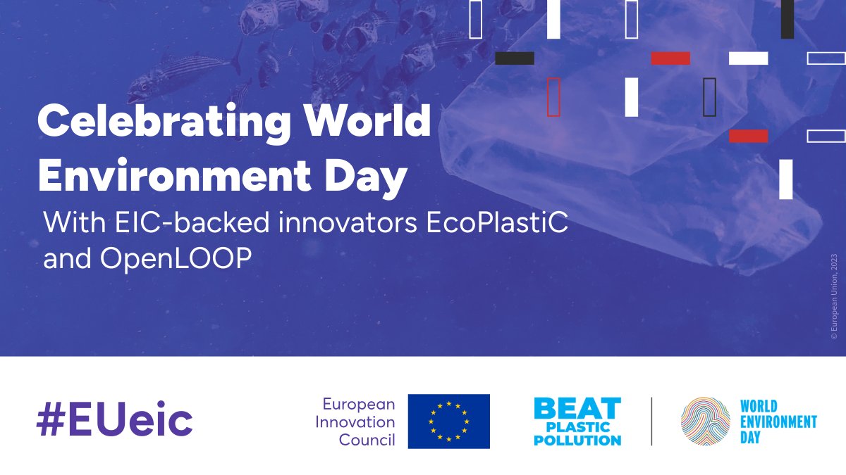 European Innovation Council (@eueic) on Twitter photo 🌍On #WorldEnvironmentDay, meet #EUeic innovators who #BeatPlasticPollution head-on:
♻️From PET and cellulose recycling to high-performing bioplastics, EIC Pathfinder’s <a href="/_EcoPlastiC_/">EcoPlastiC project</a> and EIC Accelerator’s OpenLOOP by <a href="/IOS_LTD/">IOS d.o.o.</a> #ProtectOurPlanet
👉 tinyurl.com/3p4r8ykf 🌍On #WorldEnvironmentDay, meet #EUeic innovators who #BeatPlasticPollution head-on:
♻️From PET and cellulose recycling to high-performing bioplastics, EIC Pathfinder’s <a href="/_EcoPlastiC_/">EcoPlastiC project</a> and EIC Accelerator’s OpenLOOP by <a href="/IOS_LTD/">IOS d.o.o.</a> #ProtectOurPlanet
👉 tinyurl.com/3p4r8ykf