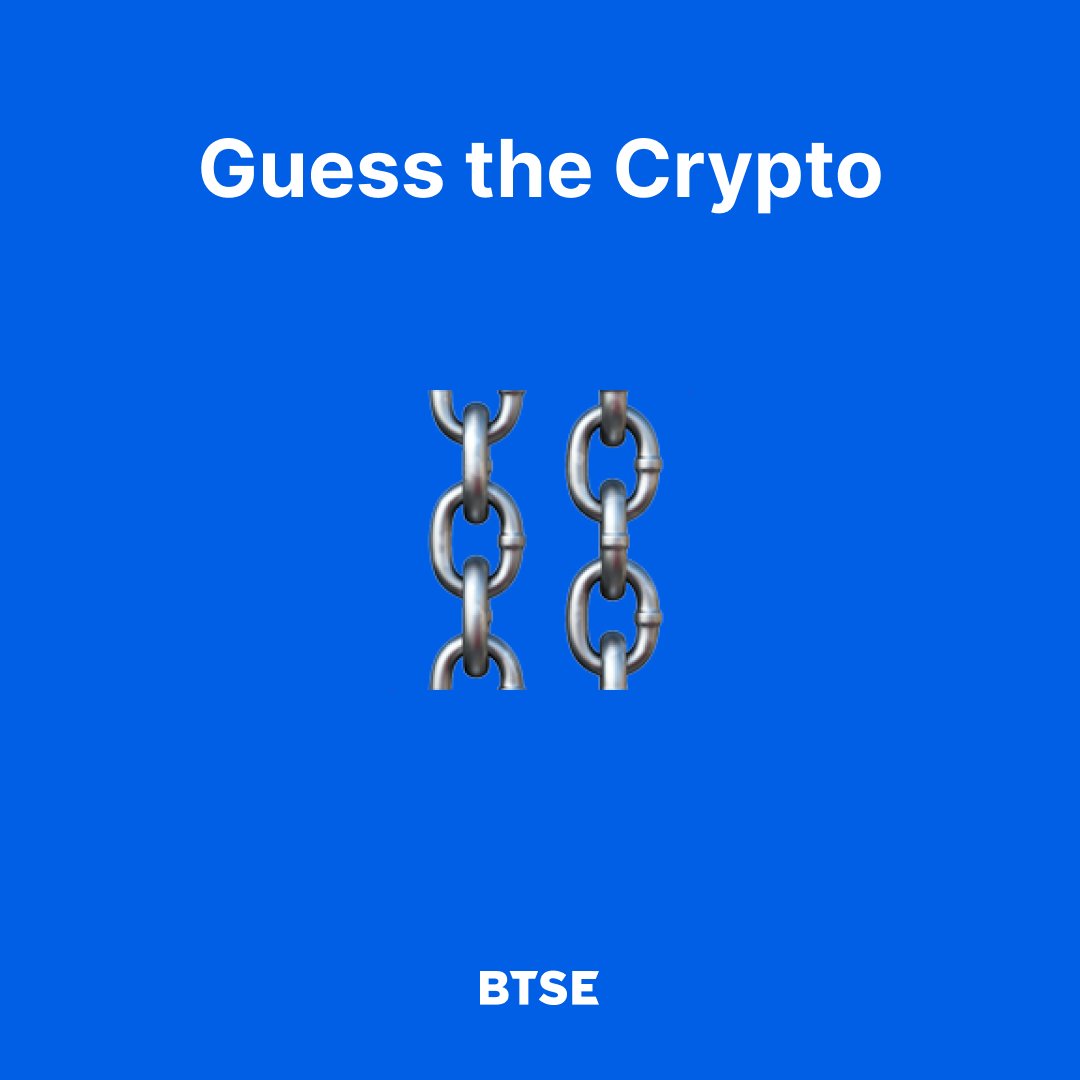 BTSE (@btse_official) on Twitter photo Give us the ticker $____ π
#GuesstheCrypto Give us the ticker $____ π
#GuesstheCrypto