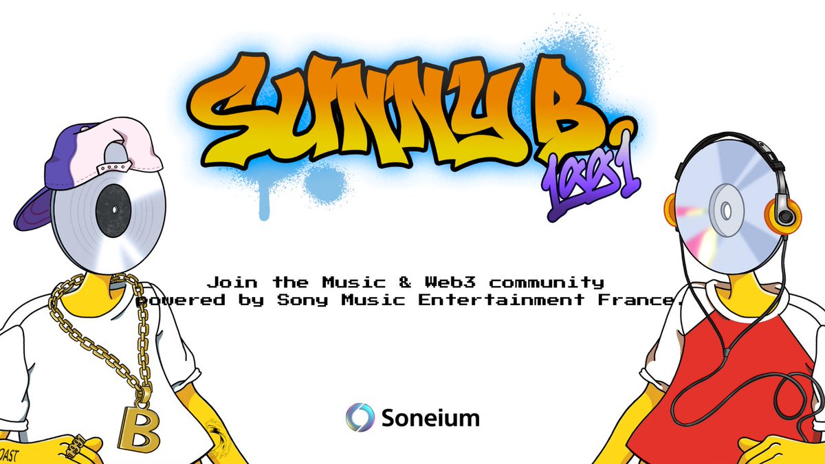 1/  Sony Music France (<a href="/SonyMusicFr/">Sony Music France</a>) x Soneium: Distributing NFTs for Sunny B. 1991

💿 <a href="/Sony/">Sony</a> Music France is celebrating the 2nd anniversary of <a href="/SunnyB_1991/">Sunny B. 1991</a> by distributing NFTs on Soneium via the SNFT Inc. Fan Marketing Platform, a  <a href="/SonyGroup_JP/">Sony - Japan</a> company — marking Sony's first