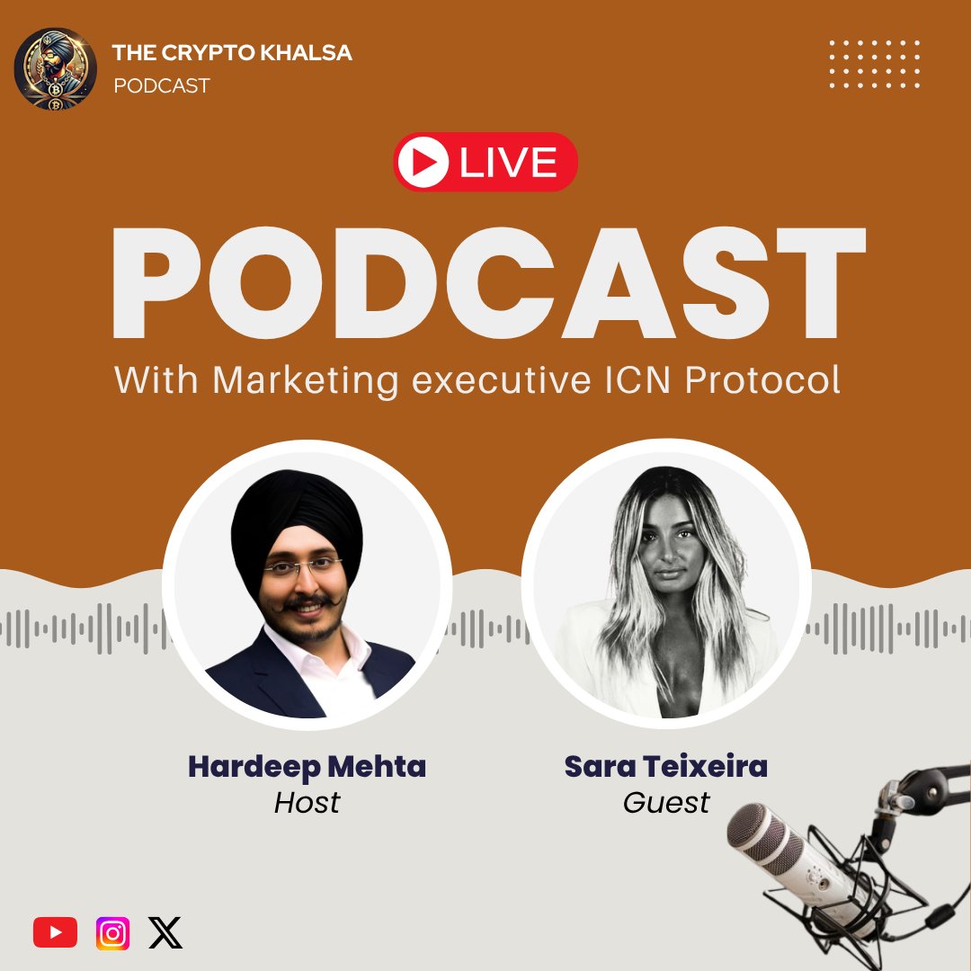 The Crypto Khalsa (@thecryptokhalsa) on Twitter photo 🎙️We’re live with marketing executive Sara Teixeira!
🚀She’s unpacking how the ICN protocol is transforming digital marketing—from faster delivery to smarter engagement.
Tap the link and tune in now! 🎧🔥: youtu.be/WVvjvleGXv4
<a href="/saraflteixeira/">Sara Teixeira</a> <a href="/ICN_Protocol/">Impossible Cloud Network</a>
#LiveNow 🎙️We’re live with marketing executive Sara Teixeira!
🚀She’s unpacking how the ICN protocol is transforming digital marketing—from faster delivery to smarter engagement.
Tap the link and tune in now! 🎧🔥: youtu.be/WVvjvleGXv4
<a href="/saraflteixeira/">Sara Teixeira</a> <a href="/ICN_Protocol/">Impossible Cloud Network</a>
#LiveNow