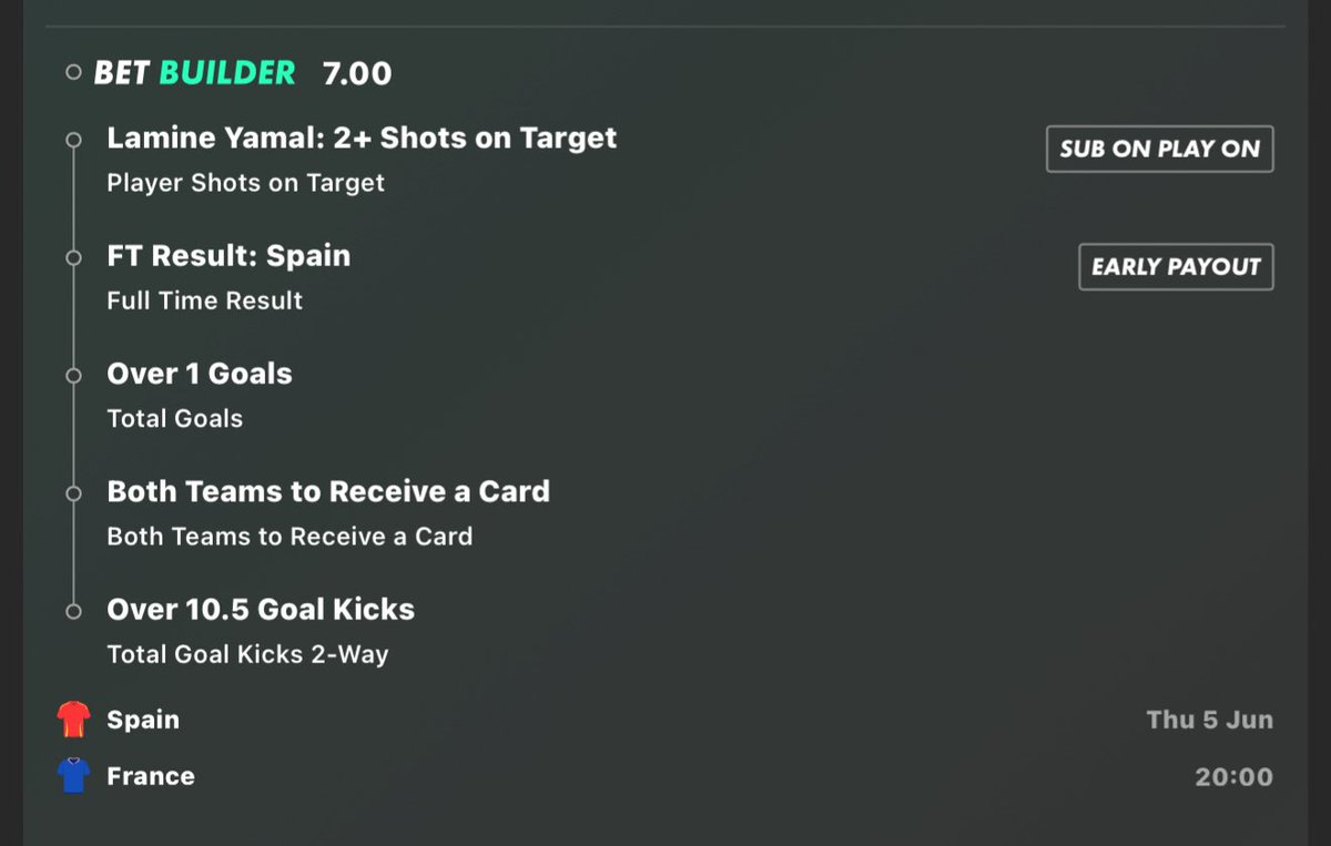 😍  OH YES… free £200 cash Giveaway!!
Champions league long-shot of all time 🤪

If this Spain vs France bet wins, we’ll give away £200 free cash!

👉 £100 to someone who LIKES this tweet.
👉 £100 to someone who RETWEETS this tweet.

Must be following us. Ready? Go!