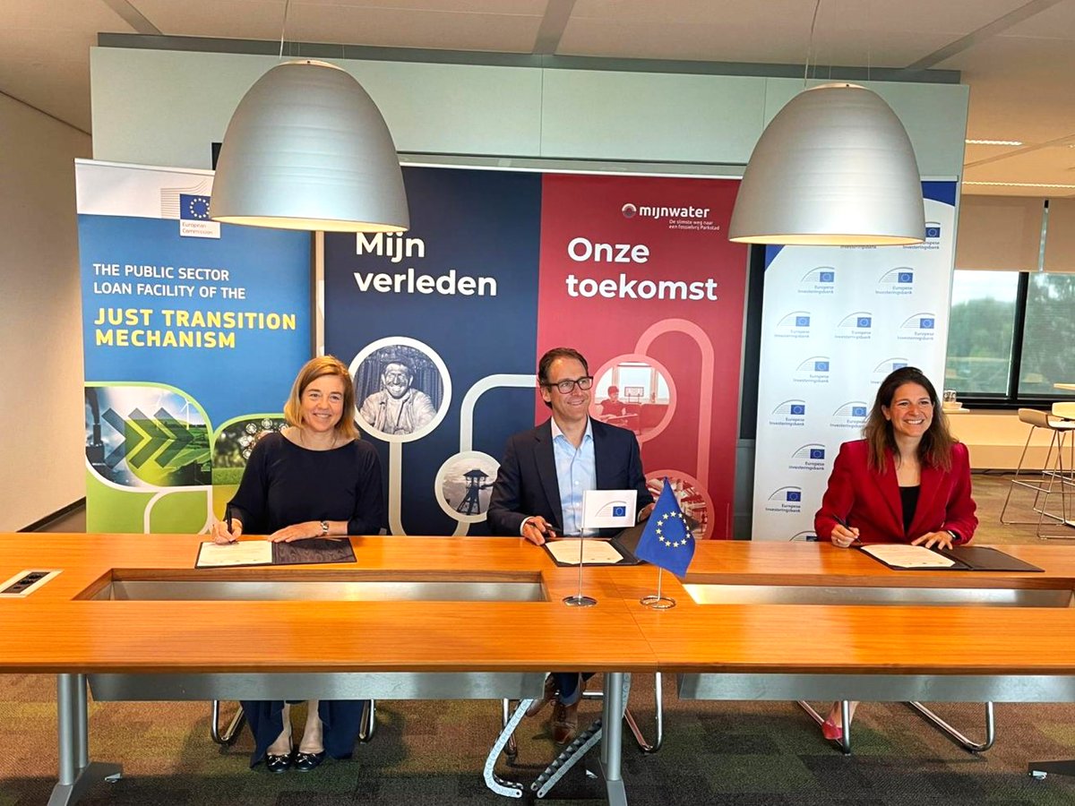 PalomaAbaEU's tweet image. We celebrated in Heerlen🇳🇱 the Mijnwater project which will:
✔️ Connect 13,000 homes to sustainable heating & cooling
✔️ Turn coal mines into climate solutions
✔️ Cut CO2 emissions by 66,000 tonnes annually
Thanks to #EU grant from #PSFL #JTM & @EIB loan
europa.eu/!nJ88c9