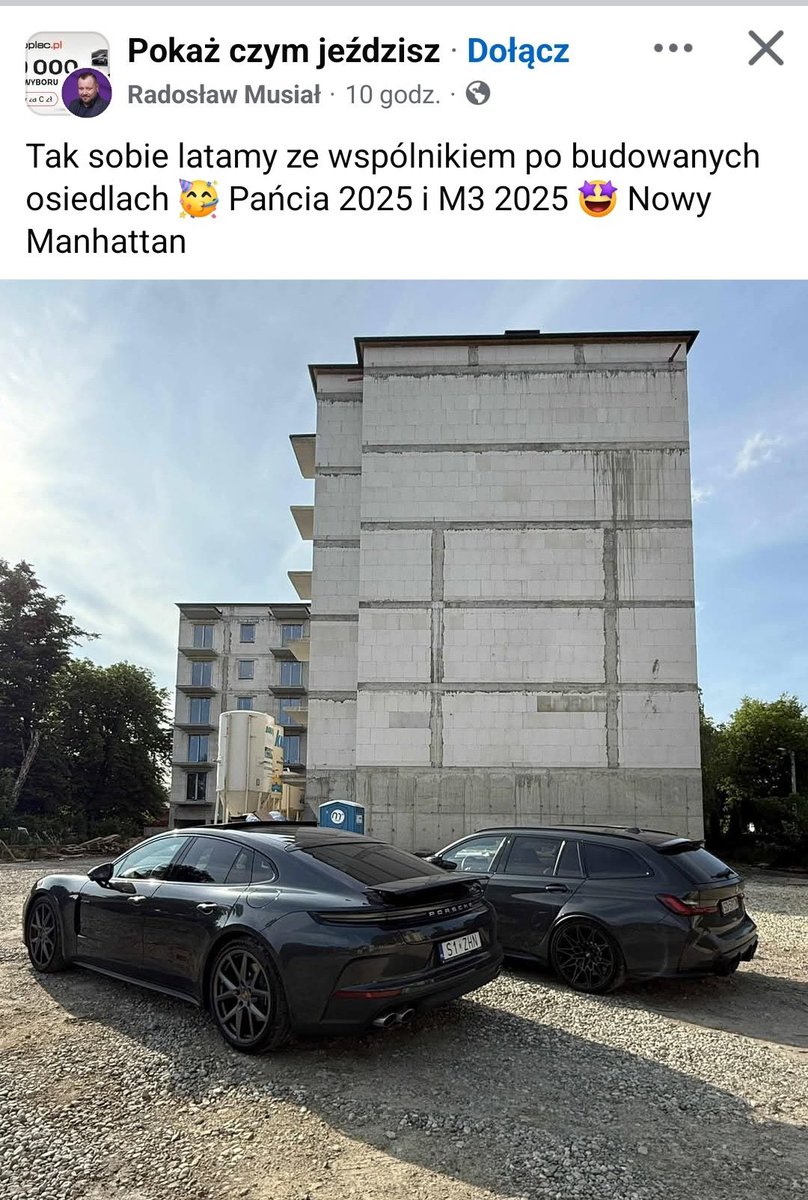 JanSpiewak's tweet photo. U deweloperow bida. Nie maja jak obniżyć marż najwyższych w Europie, bo nie będą mogli kupować co roku nowego porszaka (którego wrzuci się w koszty, żeby podatek i marża była mniejsza na papierze). https://t.co/9FZLEIBFuS