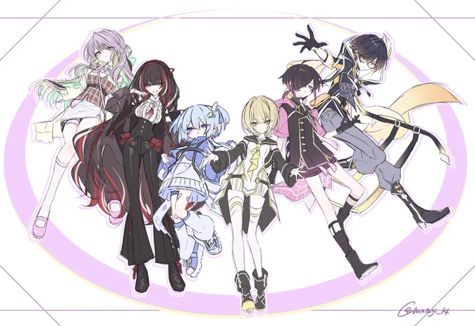 #我ながら天才的なキャラデザ4選 4枚目を複数にする事で悪あがきしています