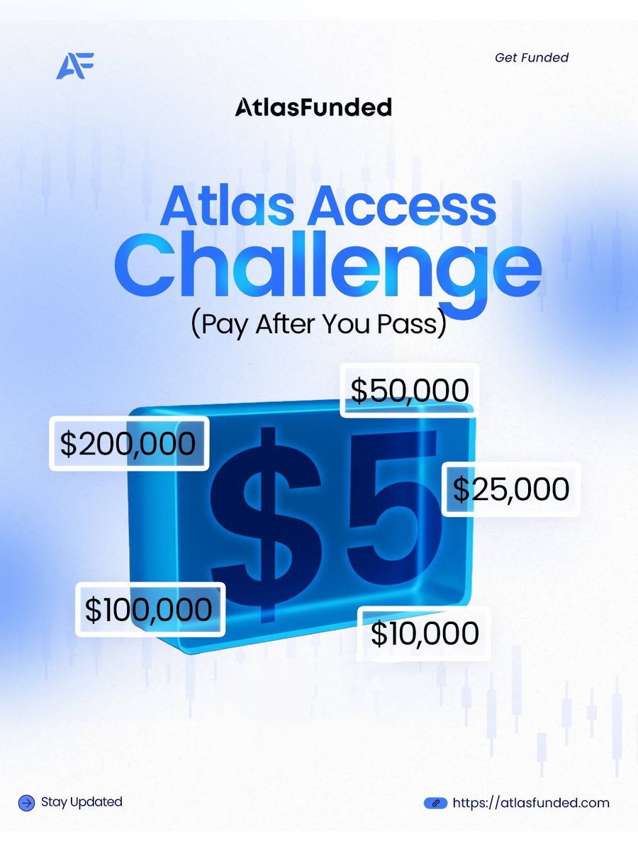 Become an Atlas Trader Today!🚀

Just a $5 broker fee per phase, Pay the account fee only after passing the evaluation with <a href="/atlasfundedcom/">Atlas Funded</a>

Additional Add-ons:  

🔹95% Profit Split
🔹Free Retry

Get started here: checkout.atlasfunded.com/ref/1477/