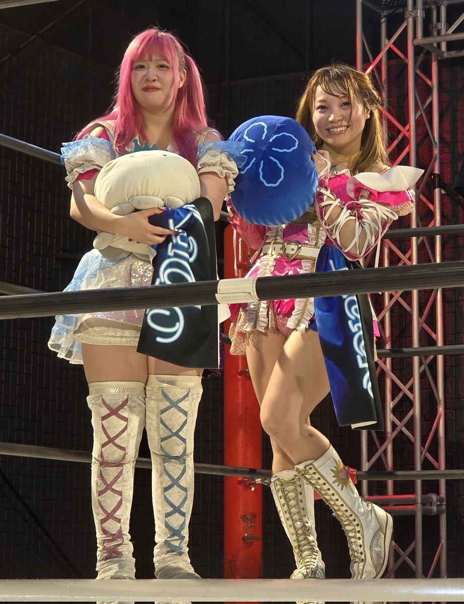 KentaroKannari's tweet image. #神姫楽ミサ 選手 #しのせ愛梨紗 選手
もう一度 リボンタッグチャンピオンに✨
6.7 アイスリボン蒲田大会
ベルト奪還に向けての最初の試合🔥
またここから始まります。

ちあぷり！頑張れ！！！
#iceribbon #pw_jto #飛鳥プロレス