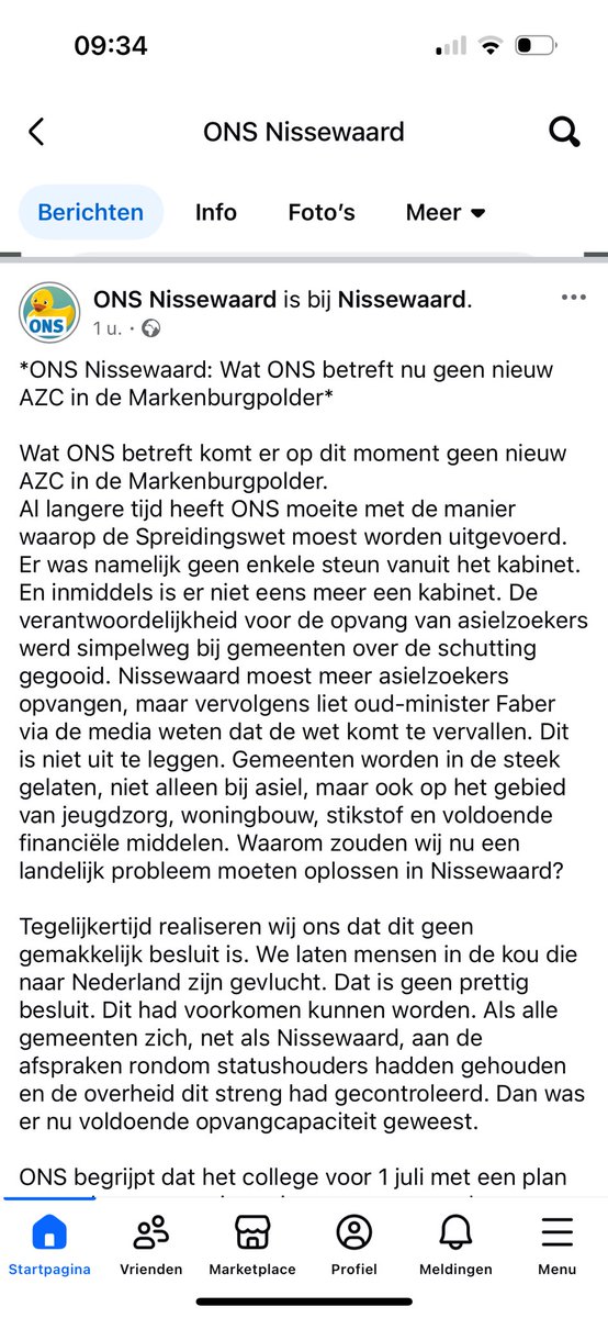 ONS Nissewaard ziet voorlopig af van steun aan AZC bij Spijkenisse, bevestigt fractievoorzitter Rob van der Waal. De grootste partij wacht de ontwikkelingen in Den Haag af…