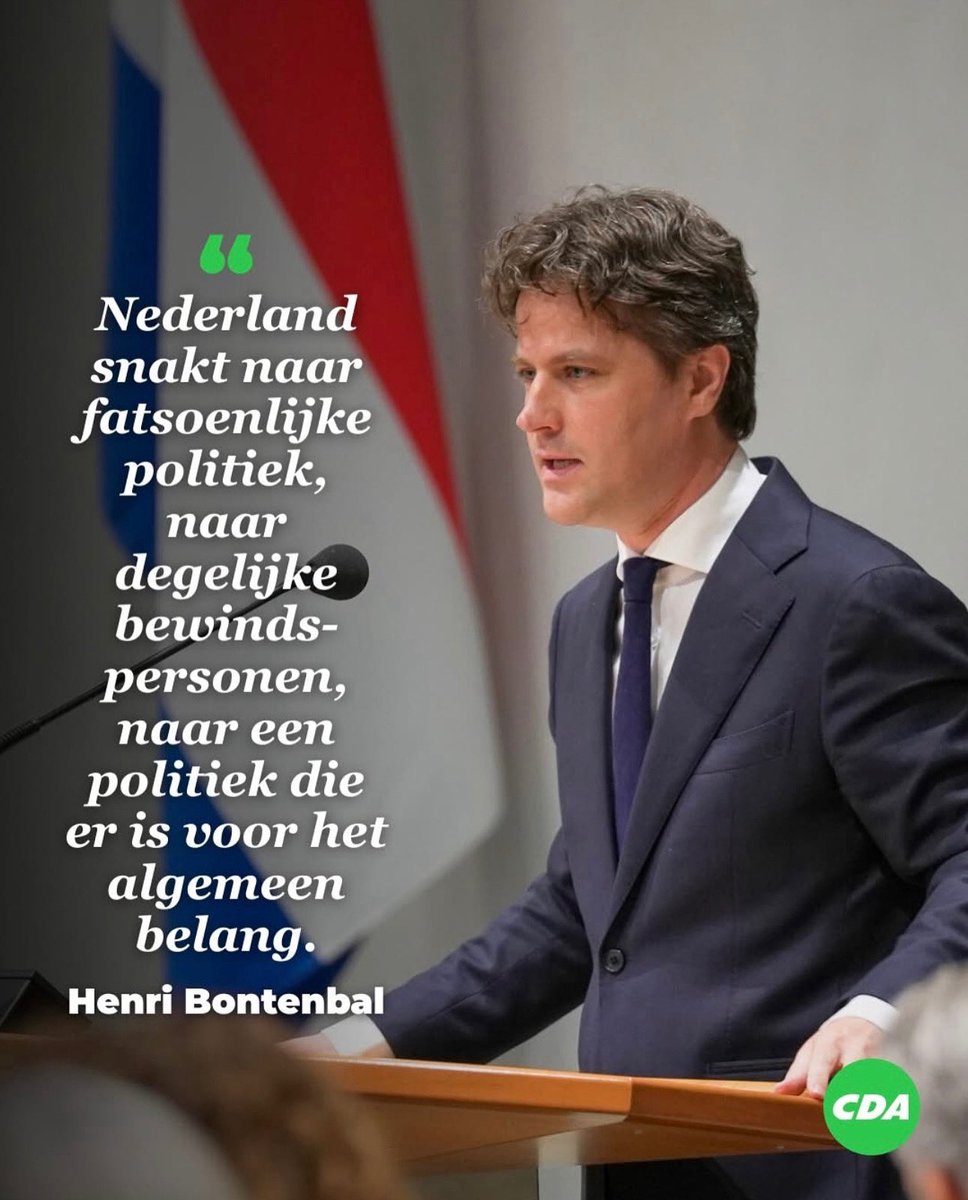 Het is tijd voor stabiliteit en fatsoenlijke politiek. Doen wat je zegt en met elkaar werken aan vooruitgang. Bekijk hier Henri Bontenbal zijn bijdrage aan het debat in de Tweede Kamer: cda.nl/nieuws/henri-o…