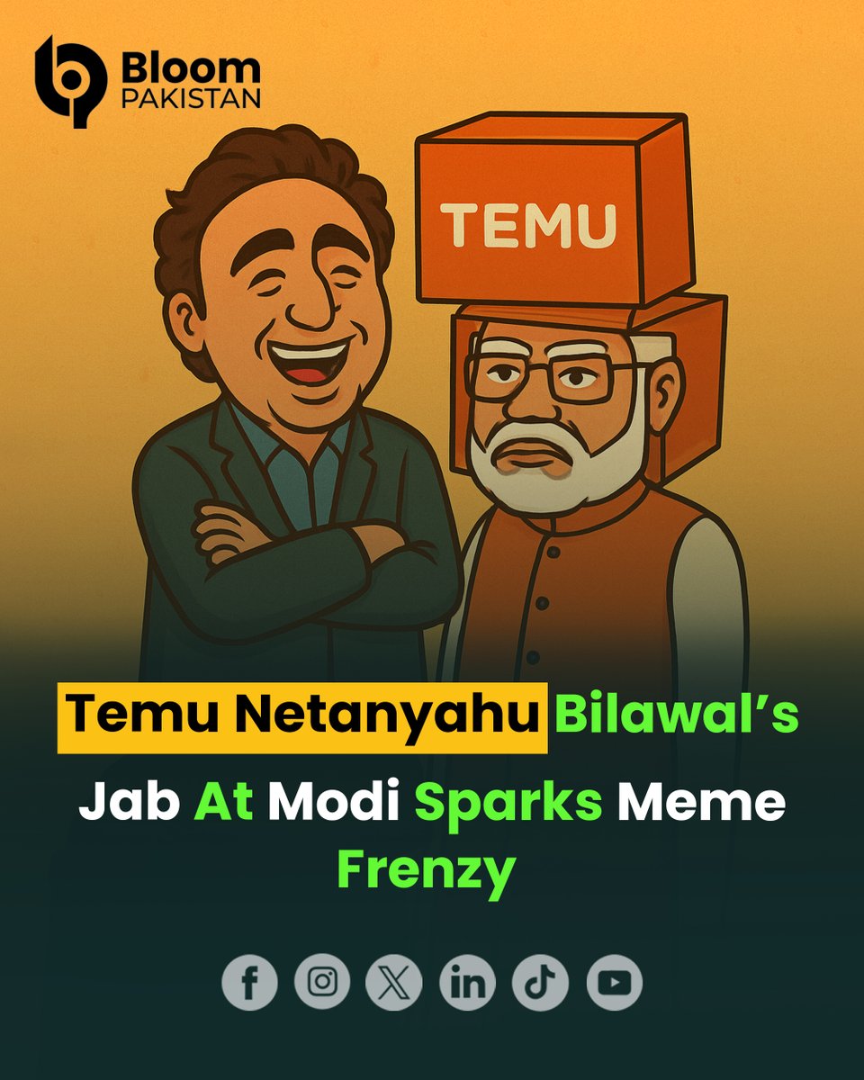bloom_pakistan's tweet image. Bilawal Calls Modi ‘Temu Netanyahu

#BilawalBhutto #ModiControversy #TemuNetanyahu #IndiaPakistanTensions #PoliticalJab #ModiCriticism #SouthAsiaPolitics @shoptemu  @TemuExposed @UN @BBhuttoZardari @narendramodiiin 
Read More
bloompakistan.com/bilawal-calls-…