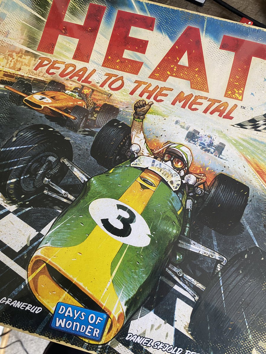 Also picked up Heat at the <a href="/UKGamesExpo/">UK Games Expo</a> and I’m excited to play this one. Will be dropping a box opening of this one today as well. This is of course made by <a href="/days_of_wonder/">Days of Wonder</a> #tabletop #boardgames