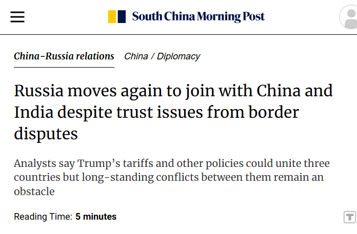 We object to NATO's attempt to draw India into “anti-China” efforts, and we reaffirm Moscow’s hope for India and China to restore a three-way mechanism that has been in limbo since the deadly 2020 China-India border dispute.

Sergey Lavrov,
Russian Foreign Minister