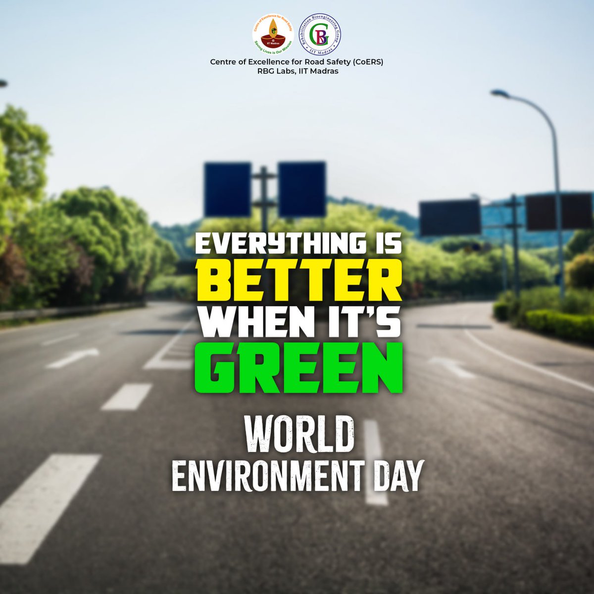 Centre of Excellence for Road Safety, IIT Madras (@coers_iitm) on Twitter photo On this World Environment Day, let’s remember that protecting the planet also means making our transportation safer and more sustainable.
#roadsafety #CoERS #worldenvironmentday
<a href="/VBChennai/">Venkatesh B</a> On this World Environment Day, let’s remember that protecting the planet also means making our transportation safer and more sustainable.
#roadsafety #CoERS #worldenvironmentday
<a href="/VBChennai/">Venkatesh B</a>