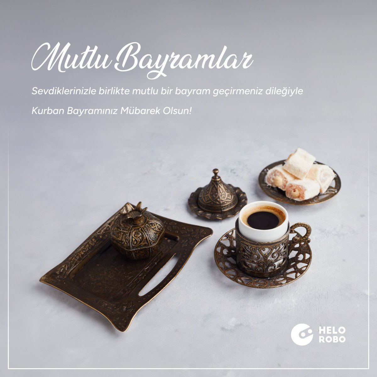 HeloRobo ailesi olarak sevdiklerinizle mutluluk, huzur ve bereket dolu bir bayram geçirmenizi dileriz.
Kurban Bayramınız Mübarek Olsun 🕌 ✨