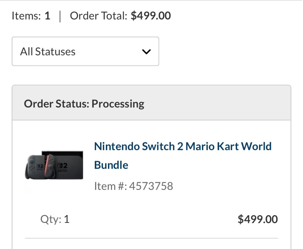 Finally secured a multi-language Switch 2 order that will ship to Japan!