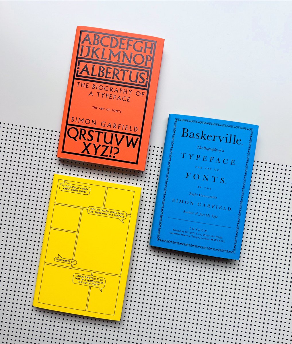 Counterprint's tweet image. Here are some stories of the fonts that shaped the world! ‘Albertus’, ‘Baskerville’ and ‘Comic Sans’. Links below.