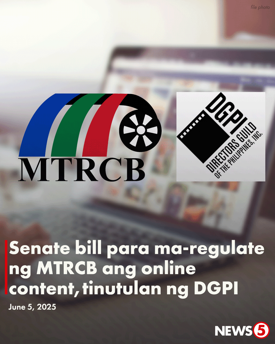 News5PH's tweet image. &apos;NO TO CENSORSHIP&apos;

Ipinaliwanag ng Directors&apos; Guild of the Philippines Inc. #DGPI na mawawala ang self-regulation ng film at TV industries kapag pinalawig ang mandato ng Movie and Television Review and Classification Board #MTRCB para makapag-review ng online streaming…