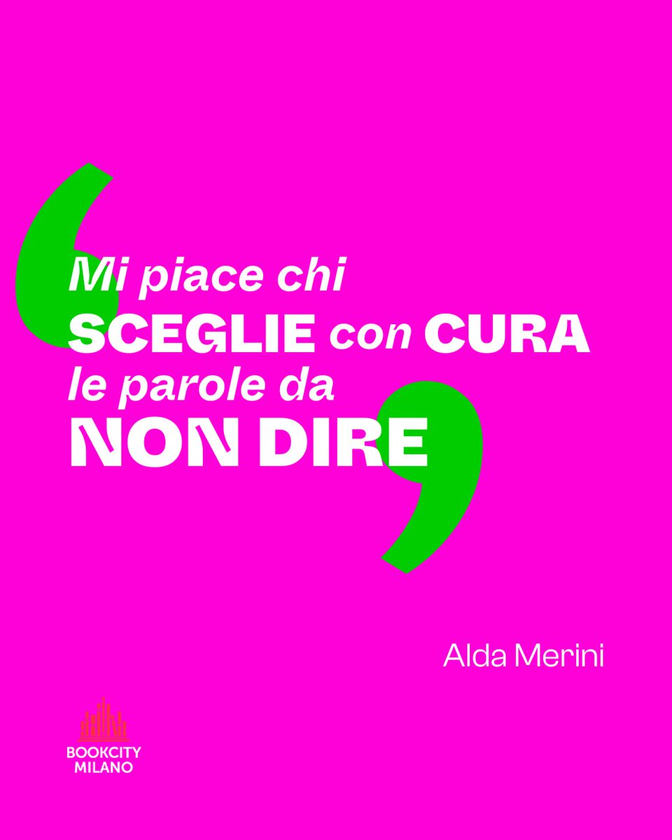 In un mondo in cui tutto scorre troppo in fretta, anche le parole, c'è ancora chi sa ascoltare il silenzio.
#BookCityMilano è anche questo: spazi di dialogo, ma anche di pausa.
Perché il senso spesso sta proprio tra le righe.

📍Ci vediamo tra le parole. Anche quelle taciute.