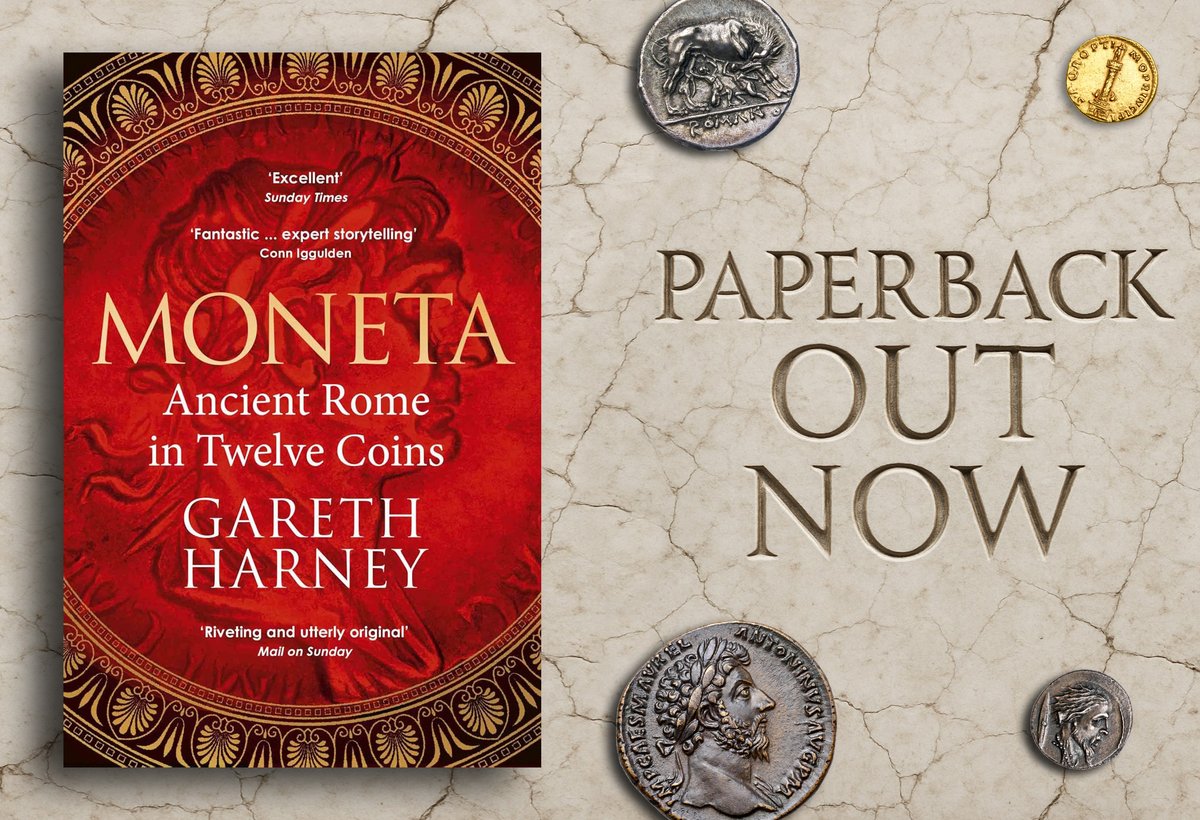 OptimoPrincipi's tweet image. Moneta is out today in paperback!
"Riveting ... An utterly original history of Rome that compels from start to finish. A wonderful read." ― Mail on Sunday
"An excellent 1,000 year history of Rome told in an engaging new way ... well worth a few denarii." ― The Times