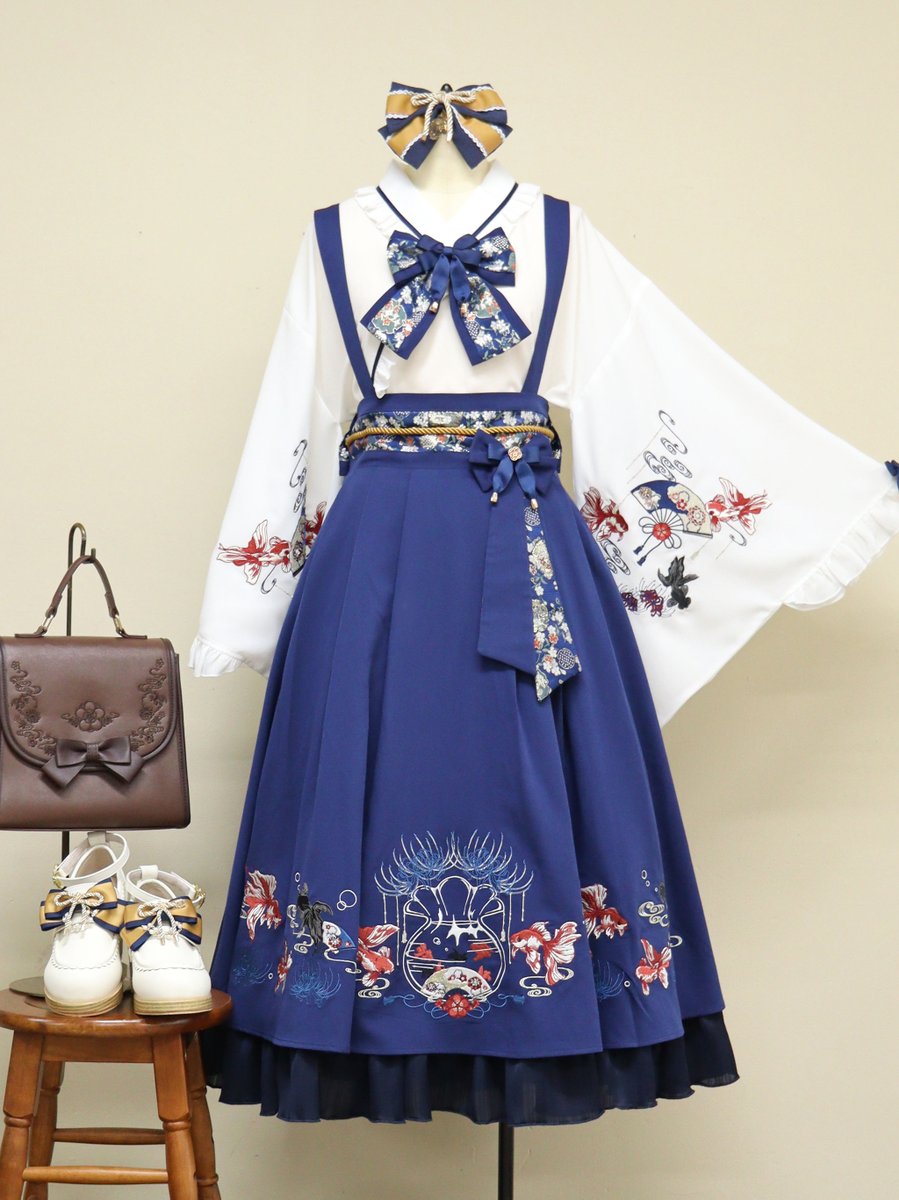 ♥Coming soon Item♥Part2 ＊びいどろ金魚と曼珠沙華和風スカート(6月