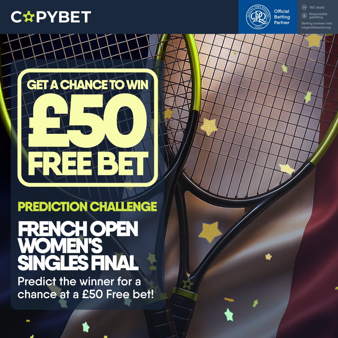 🎾 | It's Semi Final time and we're giving you the chance to WIN a £50 free bet!     

To enter:    
           
😎 Follow <a href="/CopyBetUK/">CopyBet UK</a> 

🔃 Repost this competition 

💬 Comment with which these 4 players you think will win the French Open Women's Singles

🇧🇾 Aryna Sabalenka
🇵🇱 Iga