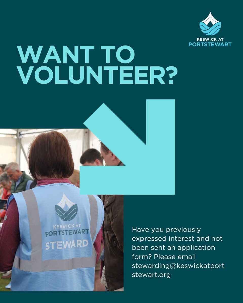 KeswickatPortstewart (@keswickatport) on Twitter photo 🤔 If you have already expressed an interest in volunteering and not yet received an application form please email: stewarding@keswickatportstewart.org
👉 We would also love to have another Carpark volunteer!!!👈
#KATP25 #Portstewart #Volunteer 🤔 If you have already expressed an interest in volunteering and not yet received an application form please email: stewarding@keswickatportstewart.org
👉 We would also love to have another Carpark volunteer!!!👈
#KATP25 #Portstewart #Volunteer
