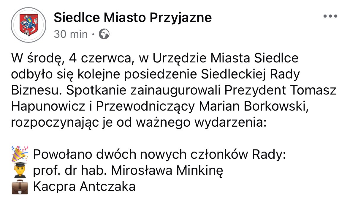 W tym kraju nie da się skompromitować.
Po ujawnieniu przez <a href="/p_figurski/">Paweł Figurski</a> i przeze mnie, że rektor Uniwersytetu w Siedlcach składał propozycje korupcyjne, źle gospodarował majątkiem państwowym i wysyłał paskudne wiadomości pracownicom, prezydent Siedlec i przewodniczący rady uznali,