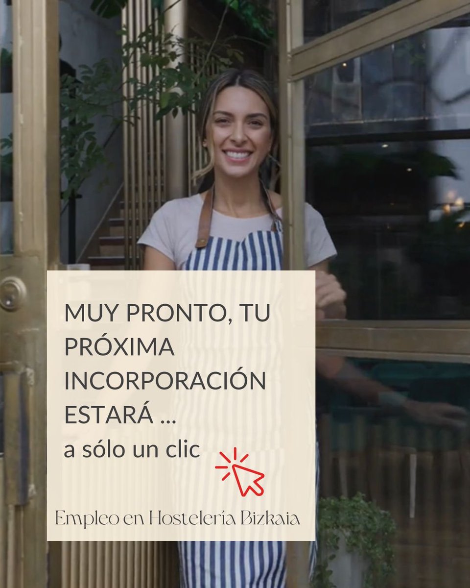 Jobfie (@jobfie) on Twitter photo Imagina encontrar tu próximo fichaje en solo unos minutos.
Con la nueva plataforma de empleo de <a href="/asochostbizkaia/">Hosteleria Bizkaia</a>, el talento del sector estará más cerca.
🗓 Webinar presentación 16 de junio.
f.mtr.cool/nrdmfiecla
#hostelería #bizkaia #hosteleriabizkaia #bizkaikoostalaritza Imagina encontrar tu próximo fichaje en solo unos minutos.
Con la nueva plataforma de empleo de <a href="/asochostbizkaia/">Hosteleria Bizkaia</a>, el talento del sector estará más cerca.
🗓 Webinar presentación 16 de junio.
f.mtr.cool/nrdmfiecla
#hostelería #bizkaia #hosteleriabizkaia #bizkaikoostalaritza