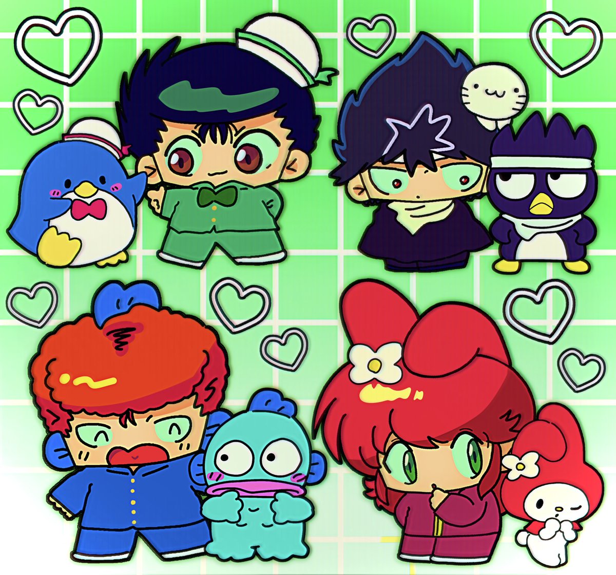 💚💙🖤❤️
 #yyh