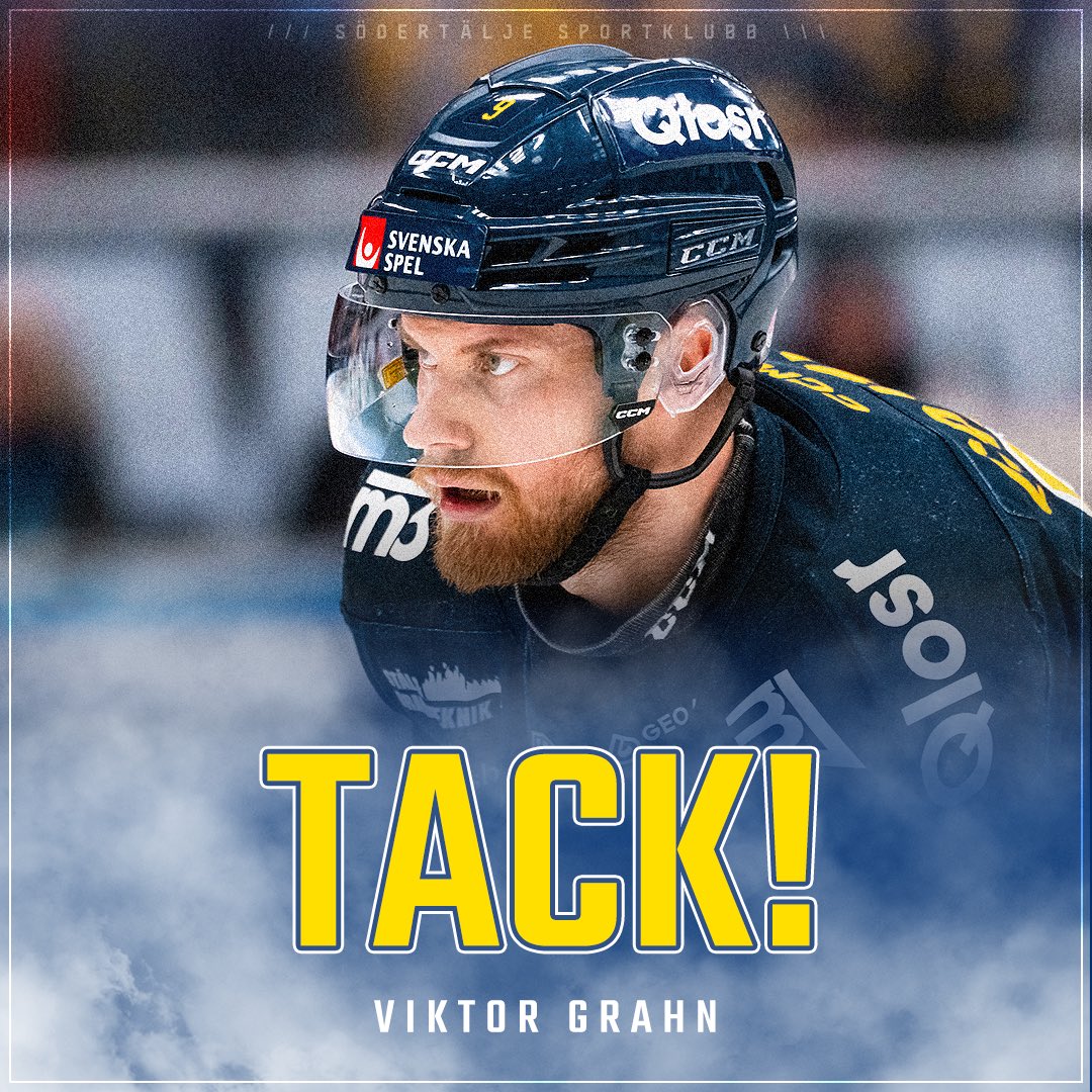 Viktor Grahn lämnar SSK för SHL. 

Vi tackar Viktor för insatserna i SSK-tröjan och önskar honom lycka till framåt.💛💙

🔗 sodertaljesk.se/article/kr6asx…

#TwittSSK