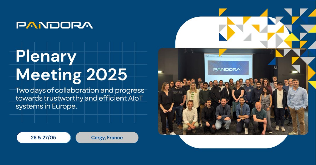 AegisITResearch's tweet photo. Last week’s #PANDORAproject plenary in Cergy was a success! 🌟 #AEGIS presented WP5 progress &amp; the testbed strategy for framework integration. Grateful for the warm welcome &amp; fruitful collaboration across partners!
#HorizonEurope #AI #DataTrustworthiness #Innovation https://t.co/ucATu3O1bH