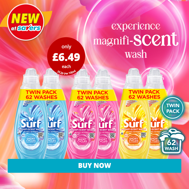 Surf Magifi-scent has JUST LANDED at Savers! 👀

Shop now👉buff.ly/lXbJ7QH

#surf #surfmagnifiscent #laundry #savers #savershaul