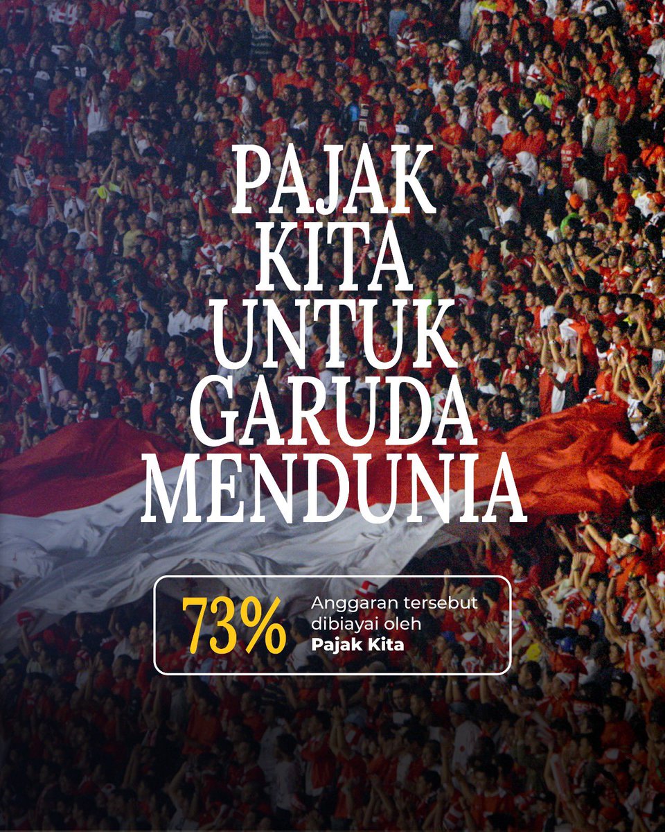 #KawanPajak pajak yang kita bayarkan turut berperan dalam mendukung Garuda Mendunia. Pemerintah mengalokasikan #UangKita sebesar Rp277 miliar untuk menyokong program pengembangan sepakbola termasuk Timnas Indonesia.

Langkah ini merupakan bukti nyata dalam mendukung sepakbola