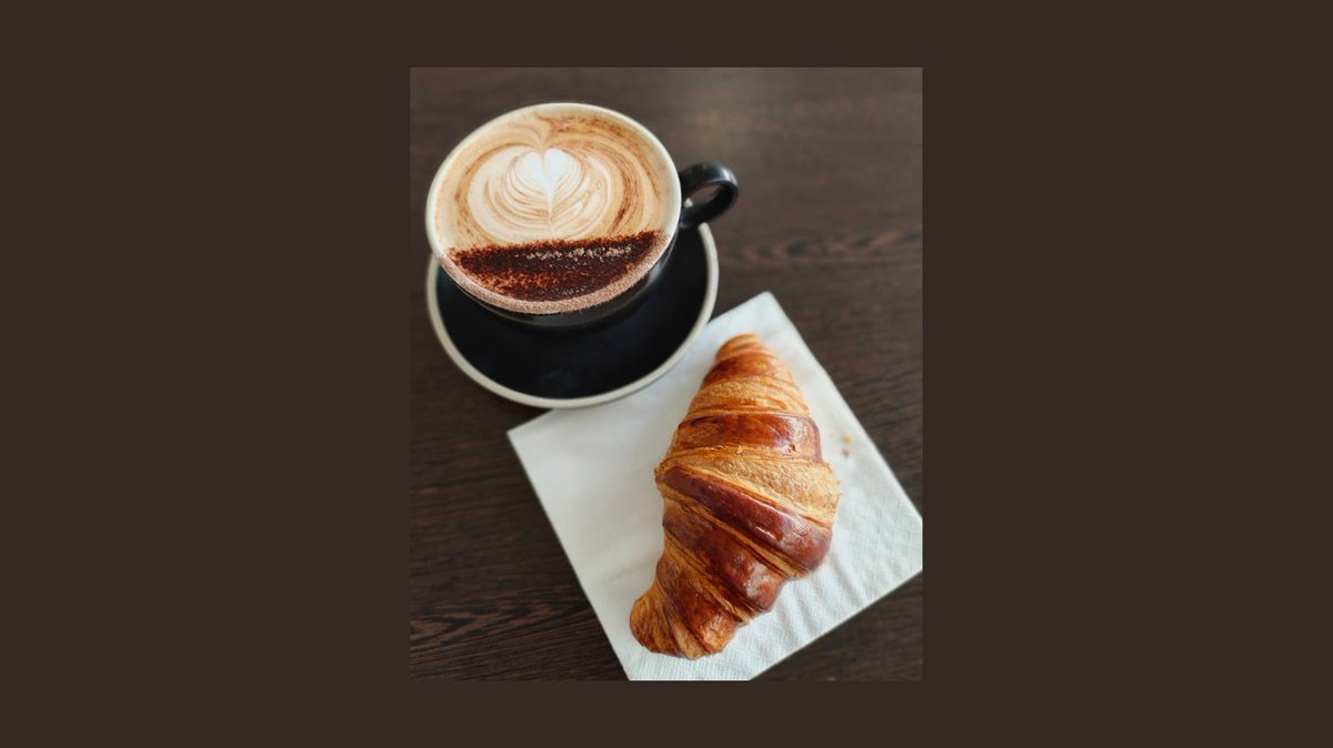 Have you noticed our new deal? Only $8.50 for a small coffee and a croissant!