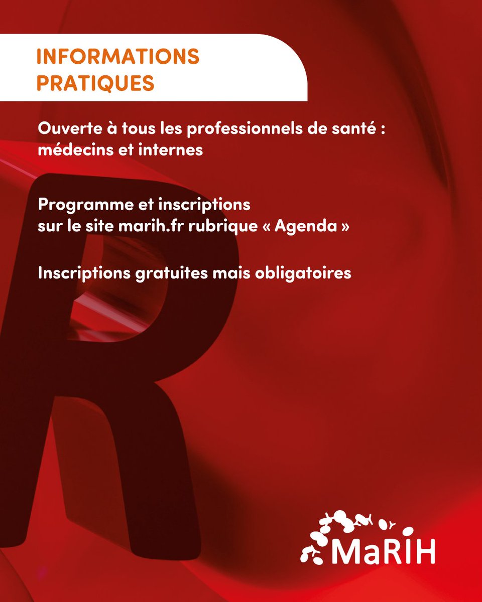 🎉 L’Association contre l’#Amylose sera présente à la 11e journée MaRIH le 20 juin 2025 à Paris et en ligne !
👥 Présentation du programme ETP Origami + conférences d'experts
📅 Dès le 19 juin : 10 ans de MaRIH !
🔗 Infos : shorturl.at/X2CTq
#MaladiesRares #Santé