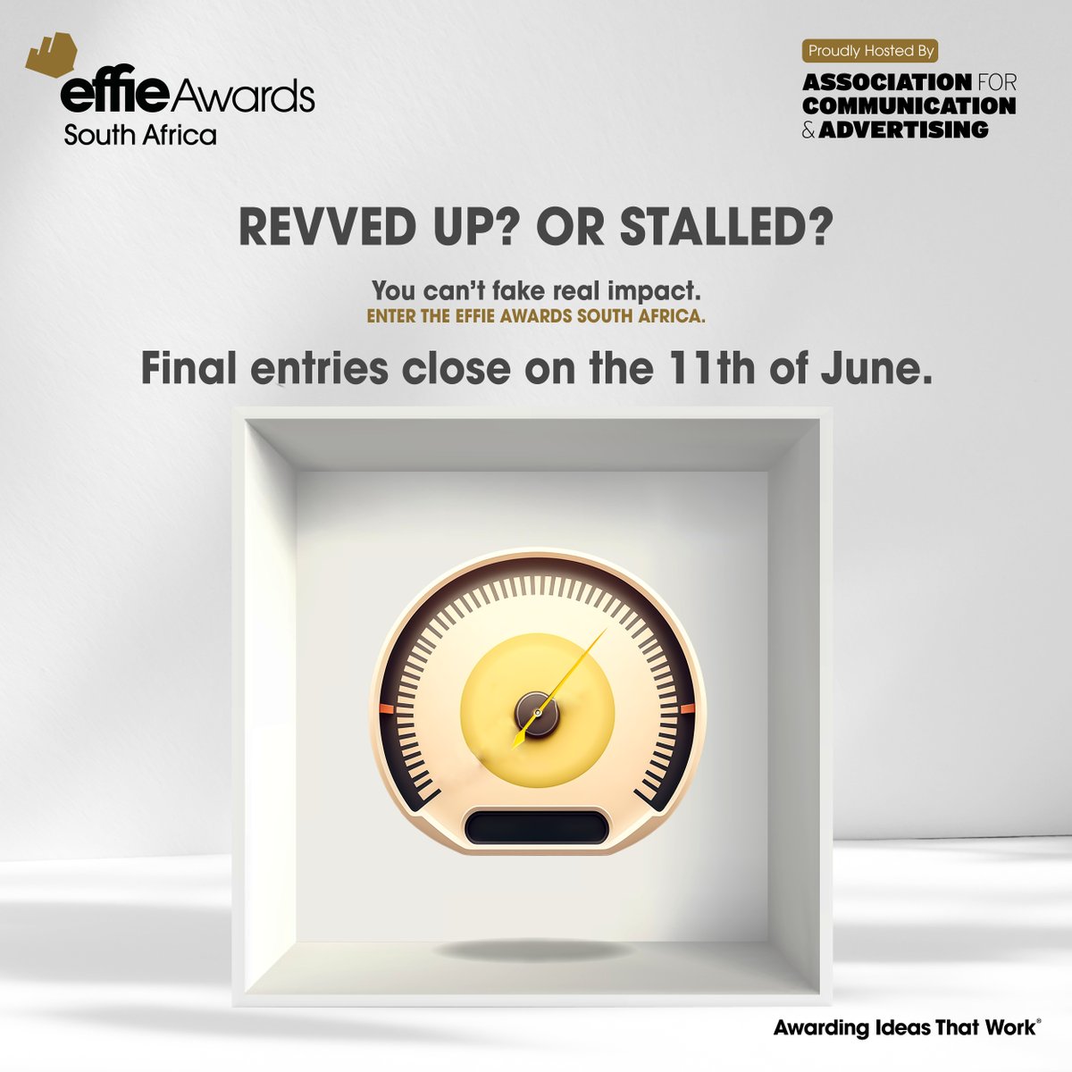 We’re celebrating work that moves needles and influences culture 

Your window of opportunity to showcase your work effectiveness on a world stage is about to close.  Set an example for excellence. Enter today  

Deadline 11 Jun 👉effieawards.co.za/how-to-enter/

#EffieAwardsSA