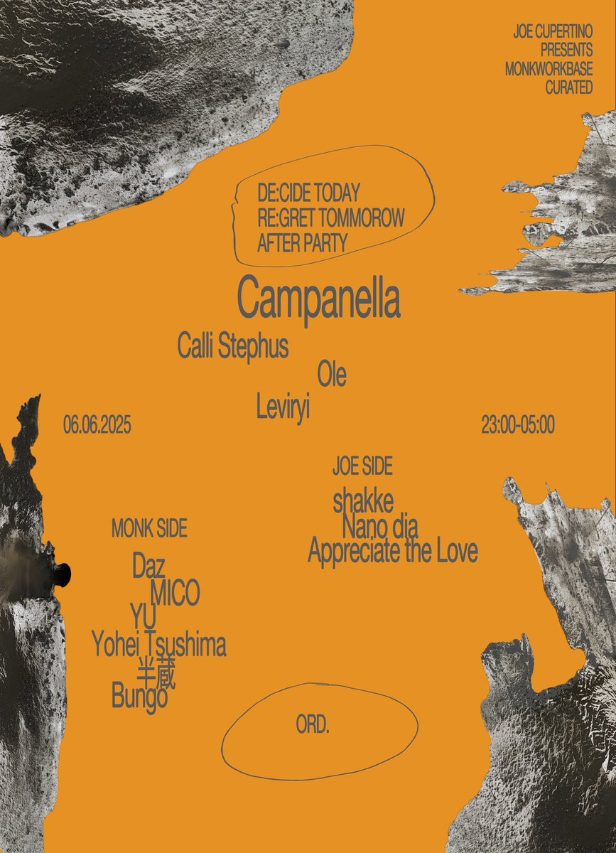 Designed for <a href="/joecupertino/">J O E C U P E R T I N O</a> ‘s one man show and After Party

Ticket [ t.livepocket.jp/e/5dcnw ]

or DM me