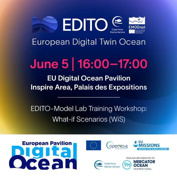 edito_dto's tweet image. π Big day for #EDITO at #UNOC3!
At the #EUDigitalOceanPavilion, weβre showcasing What-if Scenarios for:
π± #NatureBasedSolutions
π§΄ #MarinePlastic
π #SustainableAquaculture
π digitaloceanpavilion.eu/session/31c5beβ¦
#UNOC2025 #MissionOcean #EUDigitalTwinOcean