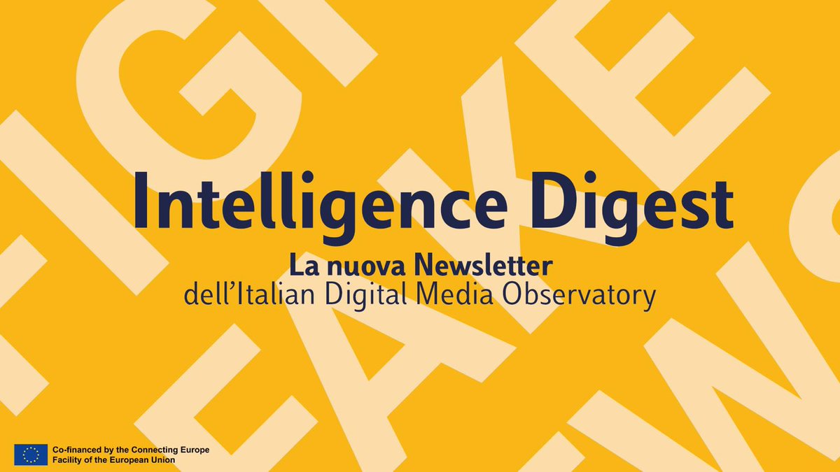 ❓Vuoi restare aggiornato/a su disinformazione, media digitali e policy europee? Iscriviti a Intelligence Digest, la newsletter settimanale di IDMO!

Iscriviti qui: idmo.substack.com