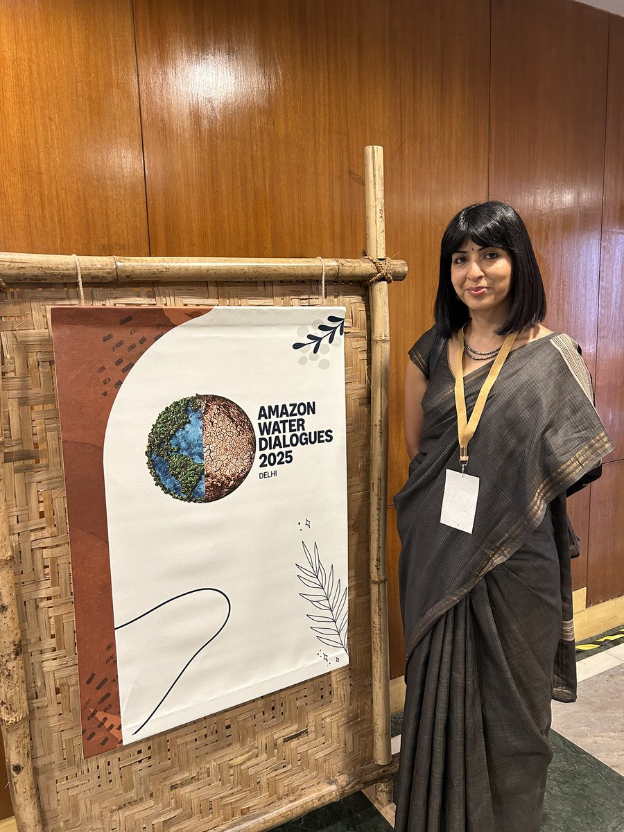 AmazonNews_IN's tweet photo. “We aim to ensure Amazon’s funding is at its catalytic best, inviting communities as active participants, not just beneficiaries. Expecting to replenish 400M lt annually as a lifeline for communities,” Sheeba Sen, Co-founder, Hasten Regeneration #AmazonWaterDialogues https://t.co/K3yLRFNWiK