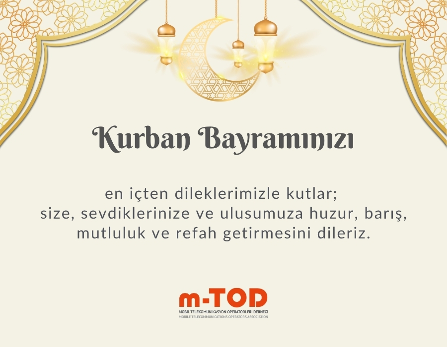 Kurban Bayramınızı en içten dileklerimizle kutlar; size, sevdiklerinize ve ulusumuza huzur, barış, mutluluk ve refah getirmesini dileriz.