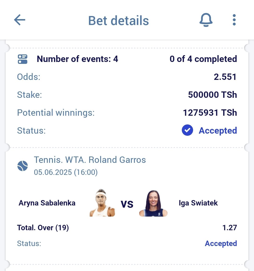 Tennis 🎾 on 𝗣𝗔𝗥𝗜𝗣𝗘𝗦𝗔 

🧿 2+ odds 

💥 Code, HKPUQ

Stake  ☄  500,000 

Fungua account yako 👉🏾 paripesa.bet/willz 

Promo-code jaza 👉🏾 WILLZ 

What's app Group's 📍 

Tuma SMS 👉🏾 0628673784