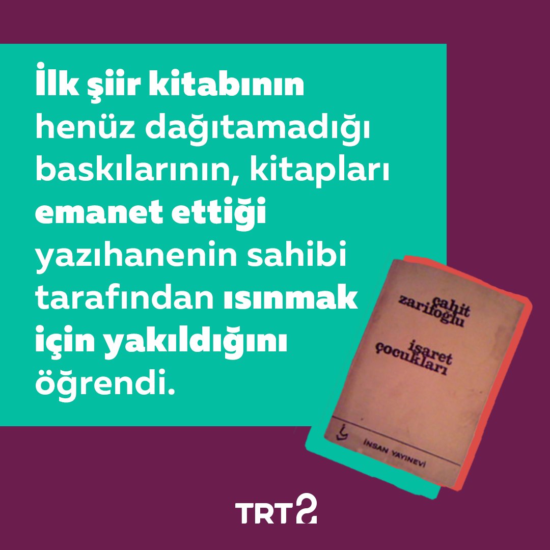 38 yıl önce bugün aramızdan ayrılan şair ve yazar Cahit Zarifoğlu hakkında bunları duymuş muydun? 👀

Yazarın "İns" isimli öyküsünü tiyatro sanatçısı Hakan Gerçek'in sesinden dinlediğimiz 6. bölümüyle "Anlatı", TRT 2 YouTube kanalında.