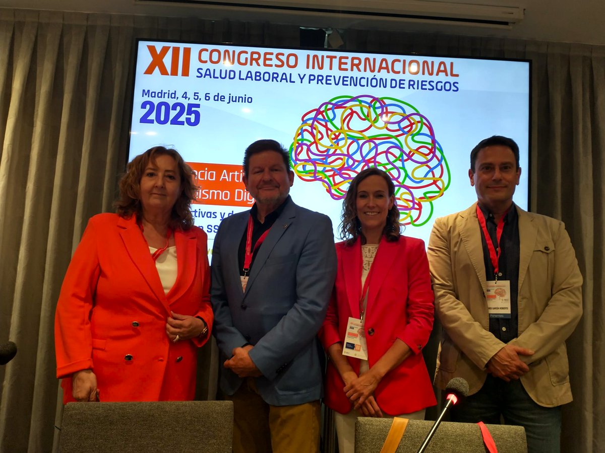 ⛑️⛑️En el panel de expertos en seguridad vial en el trabajo del XII Congreso Internacional de Salud Laboral y Prevención de Riesgos, se ha constatado que el riesgo vial está presente en los desplazamientos laborales y todas las empresas están expuestas. #saludlaboral #Prevención