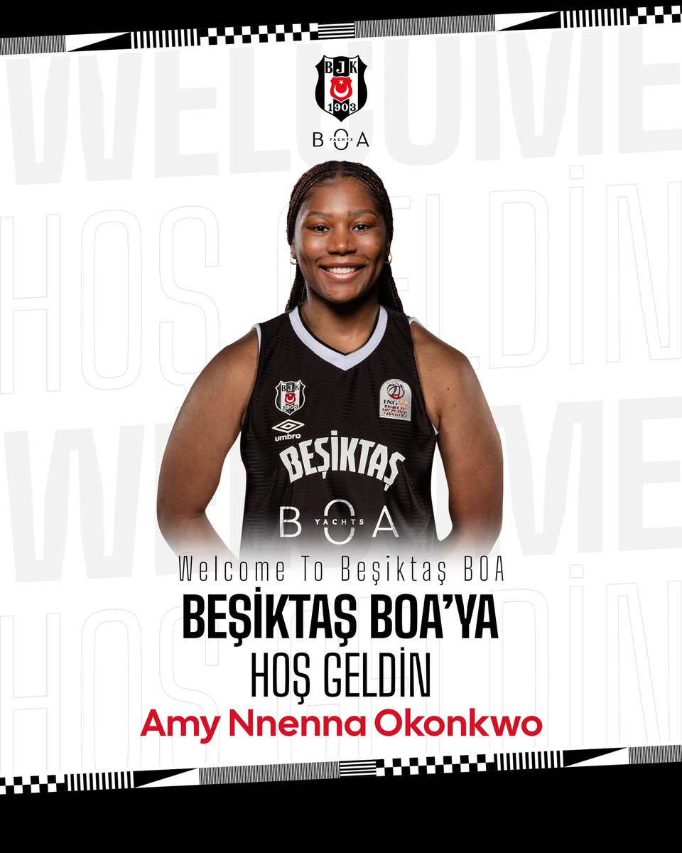 Amy Nnenna Okonkwo Beşiktaş BOA’da

Beşiktaş BOA Kadın Basketbol Takımımız, 2025/26 sezonu transfer çalışmaları kapsamında Nijeryalı oyuncu Amy Nnenna Okonkwo ile sözleşme imzaladı.

Profesyonel kariyerine 2014 yılında NCAA ekibi USC ile başlayan oyuncu uzun forvet pozisyonunda