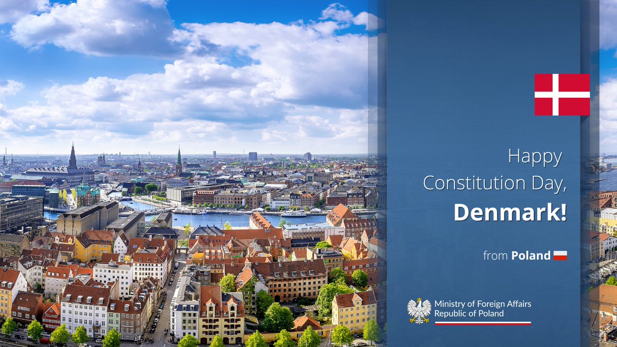 Sending best wishes to our friends and allies in Denmark on the occasion of Constitution Day! 🎉

Glædelig #Grundlovsdag!