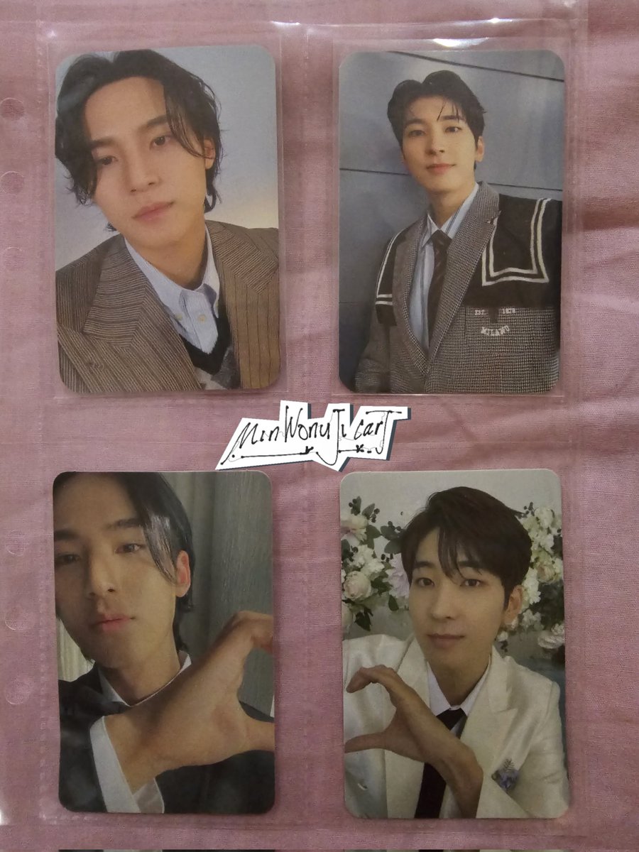 minwonujicart's tweet photo. WTS LFB

¤ SVT fml carver rpc &amp; minwon pob ¤

₽1,000 (all 10 pcs)

— on hand, ready to ship
— 7 days DOP (₽100 nrdp)
— MOP: gcash, seabank

reply/dm to transact~ https://t.co/4E6OvFWhXO