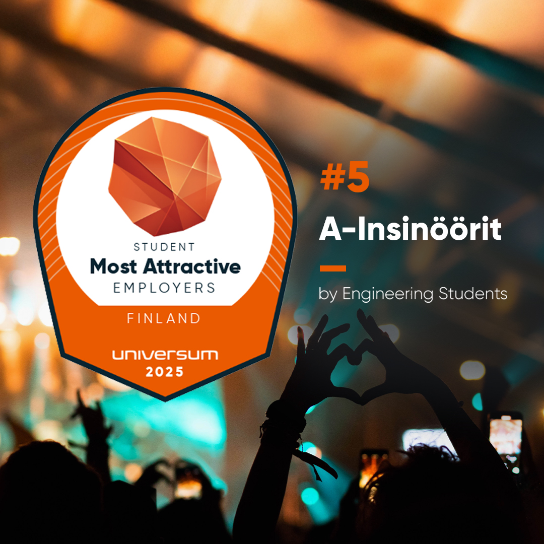 A-Insinöörit teknisen alan opiskelijoiden vetovoimaisin työnantaja rakentamisen ja suunnittelun aloilla! 🏆 Kaikista  tekniikan alan työnantajista Suomessa sijalle 5. Universumin 2025 opiskelijatutkimuksessa. 

#montamahdollisuutta