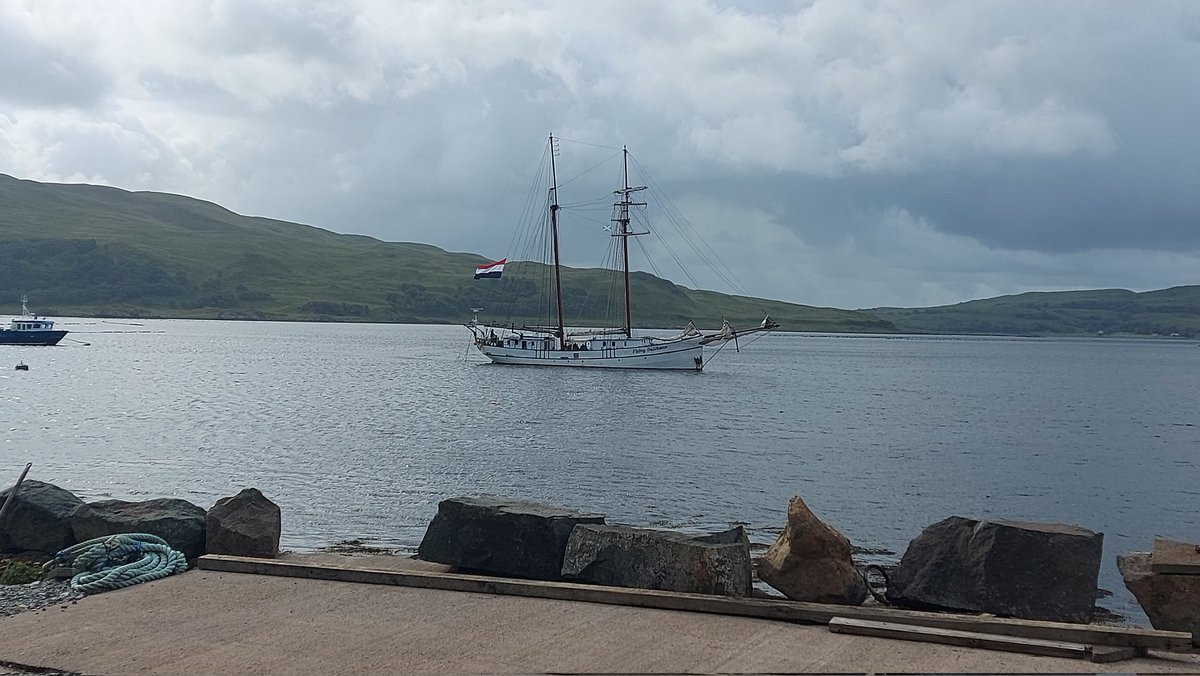 From the Mussel Farm today. The Flying Dutch man!